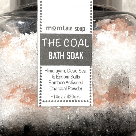 *NEW* 100% Raw Bamboo Activated Charcoal Bath Soak Salt - Momtaz Soap - Picture 3 of 4